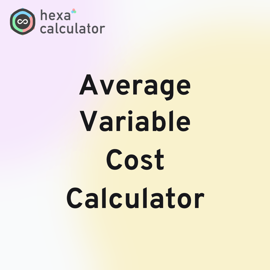 Average Variable Cost Calculator