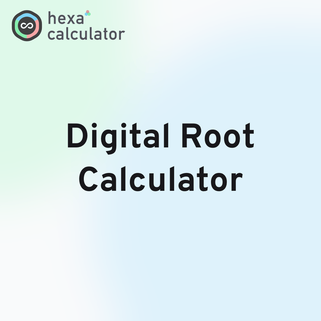 Digital Root Calculator