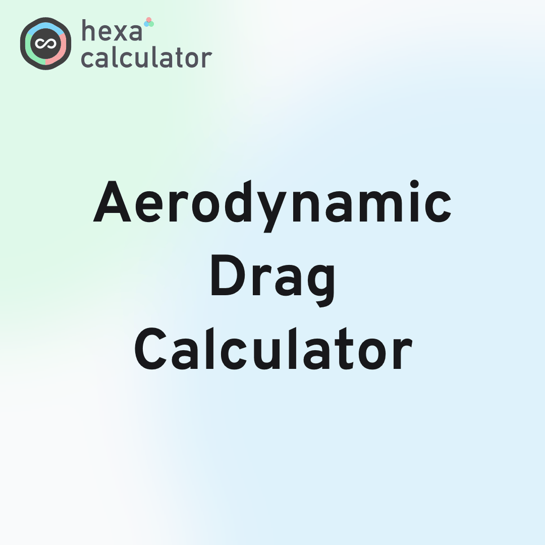 Aerodynamic Drag Calculator Card Image