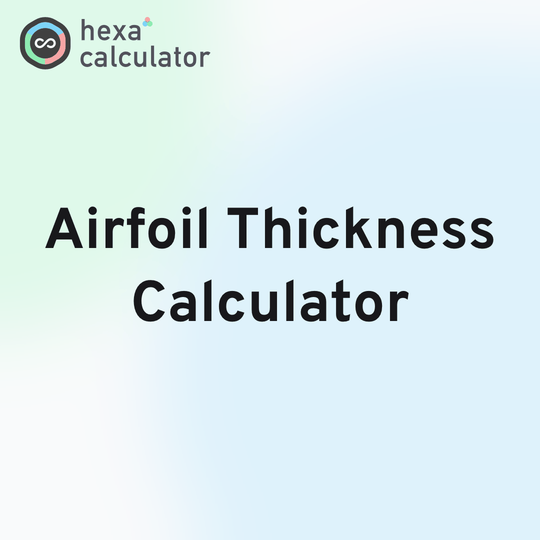 Airfoil Thickness Calculator Card Image