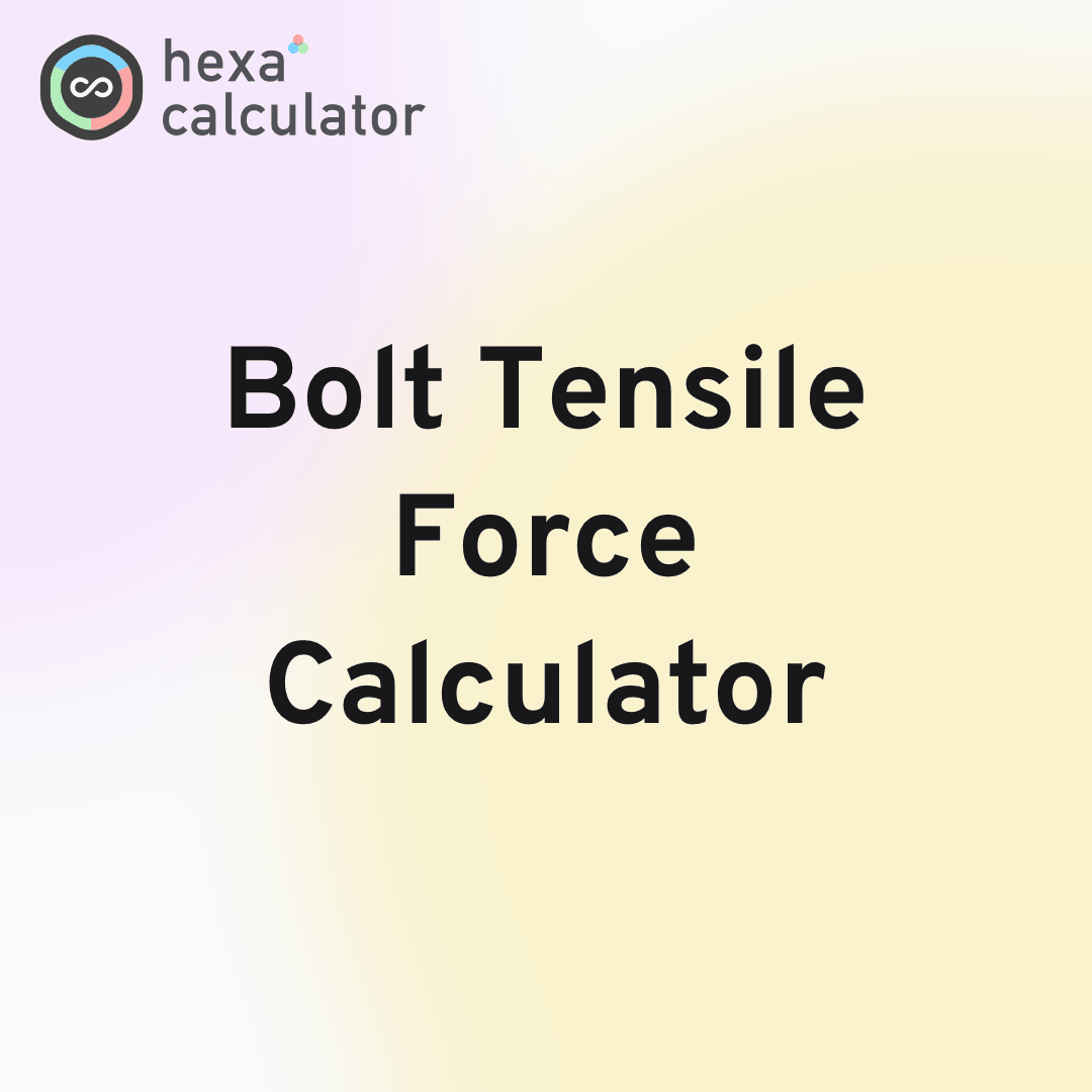 Bolt Tensile Force Calculator Card Image