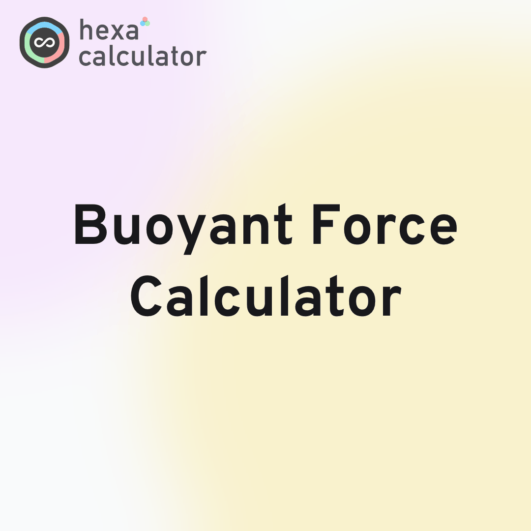 Buoyant Force Calculator Card Image