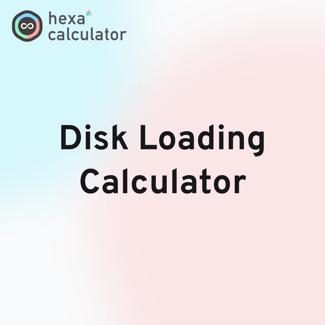 Disk Loading Calculator Card Image