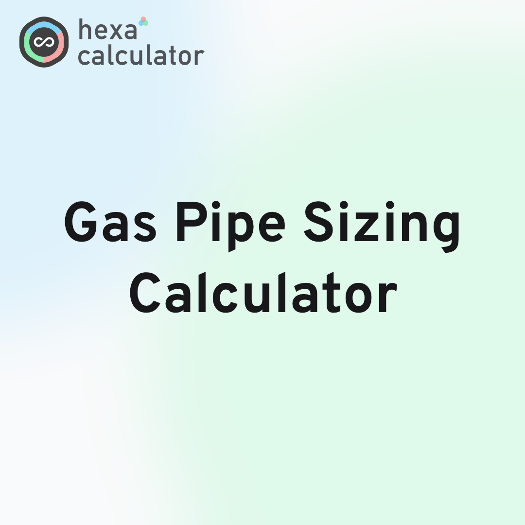 Gas Pipe Sizing Calculator Card Image