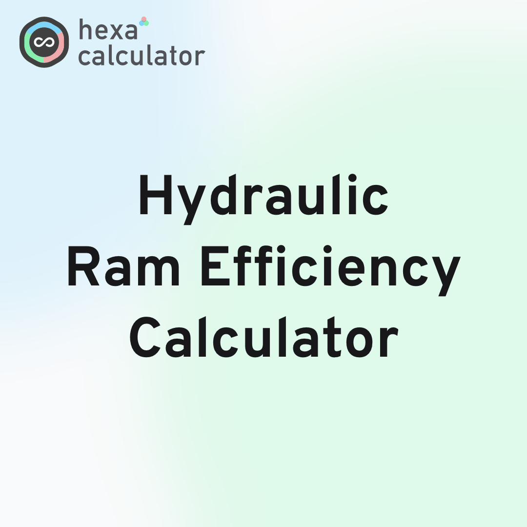 Hydraulic Ram Efficiency Calculator Card Image