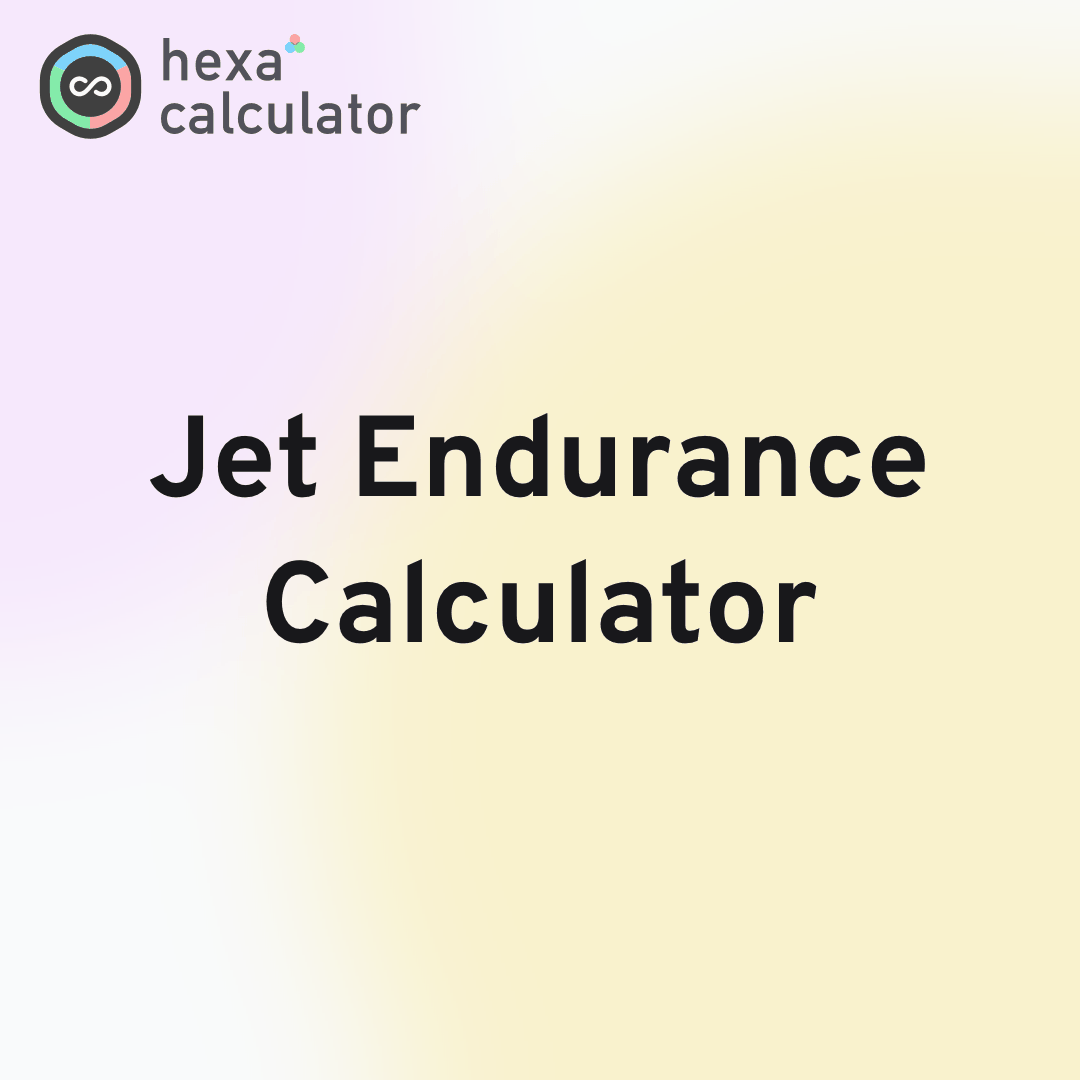 Jet Endurance Calculator Card Image