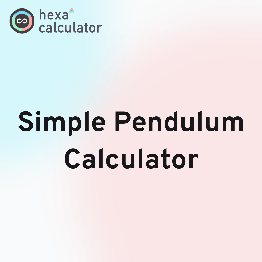 Simple Pendulum Calculator Card Image