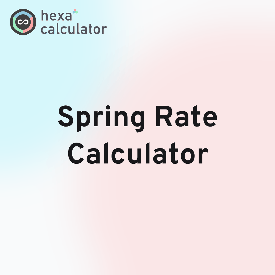 Spring Rate Calculator