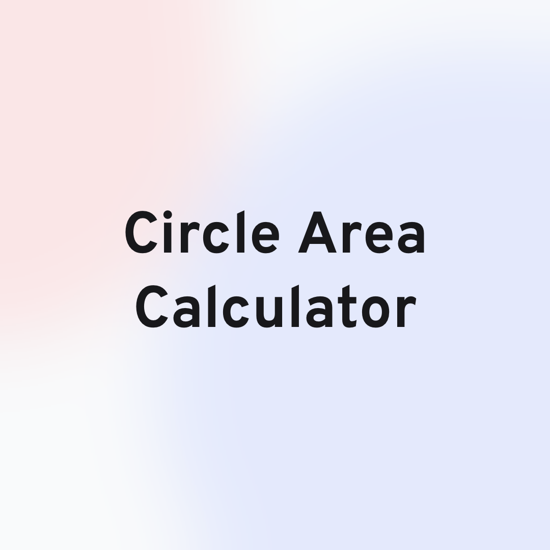 Circle Area Calculator Header Image