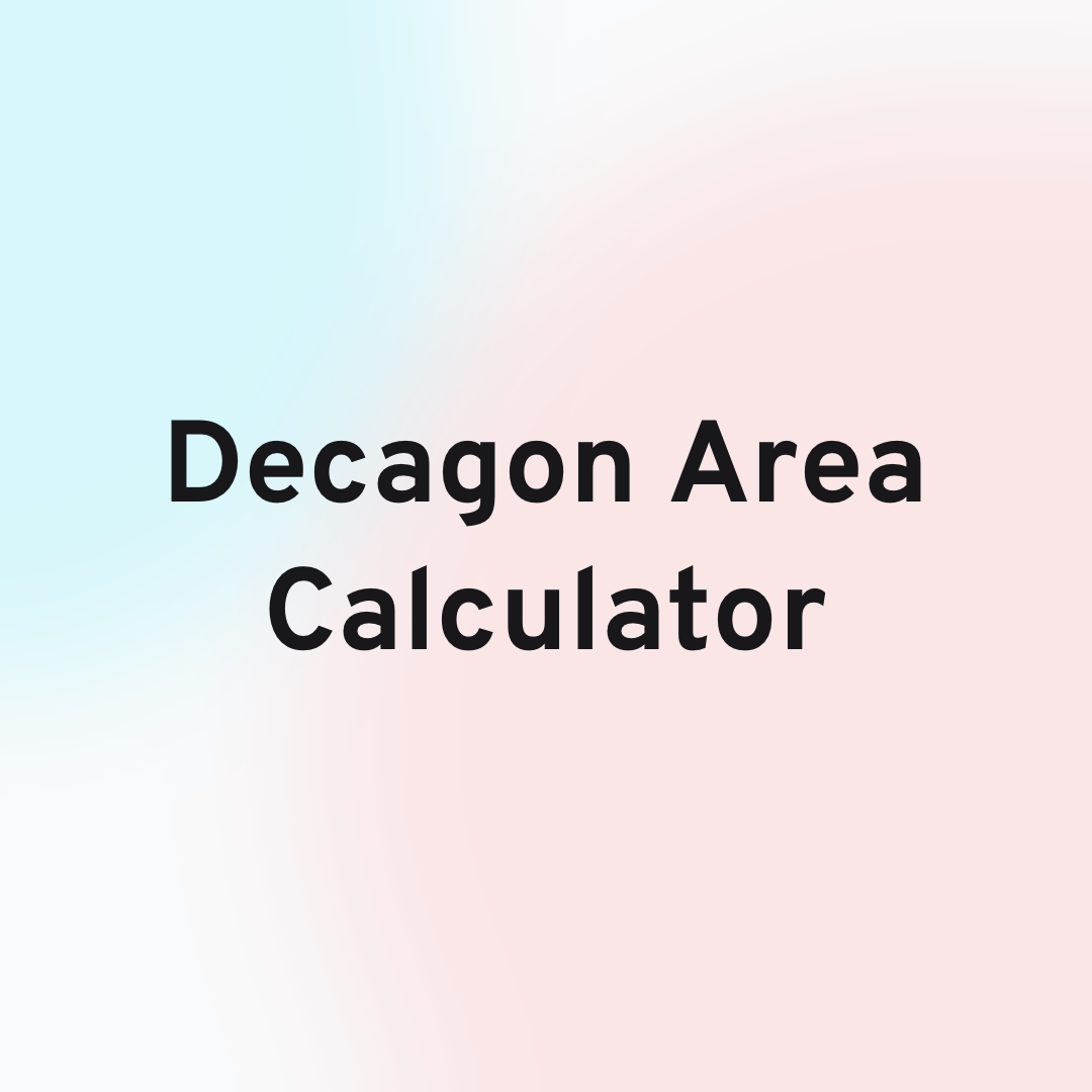 Decagon Area Calculator Header Image