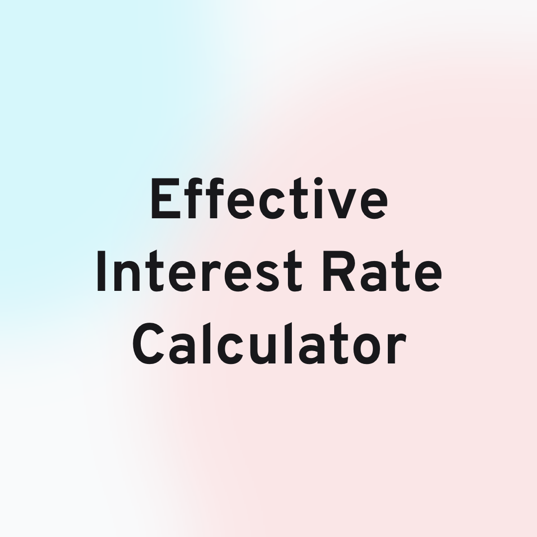 Effective Interest Rate Calculator Card Image