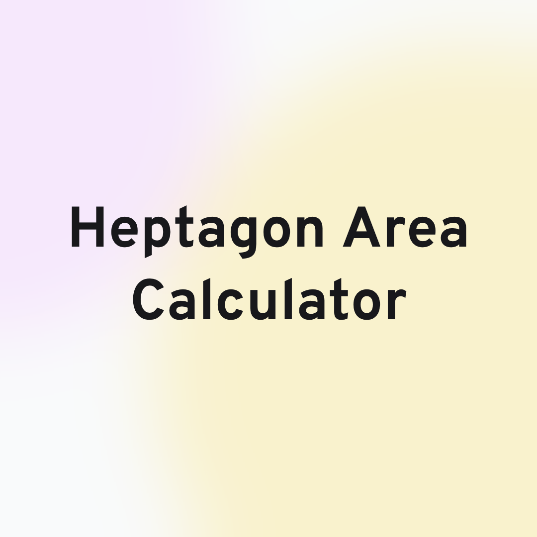 Heptagon Area Calculator Header Image
