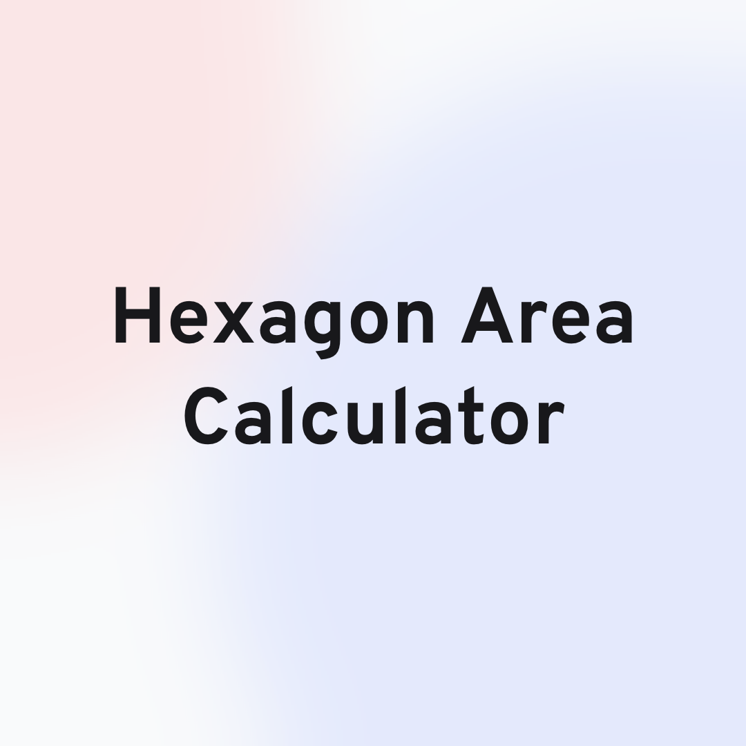Hexagon Area Calculator Card Image