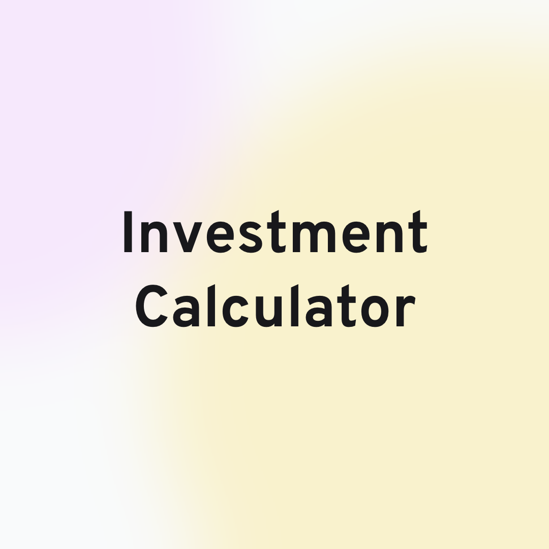Investment Calculator Header Image