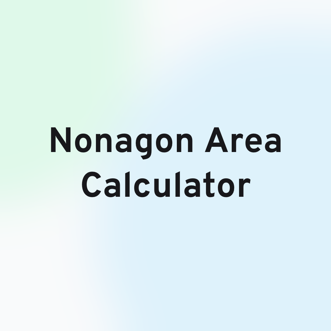 Nonagon Area Calculator Header Image