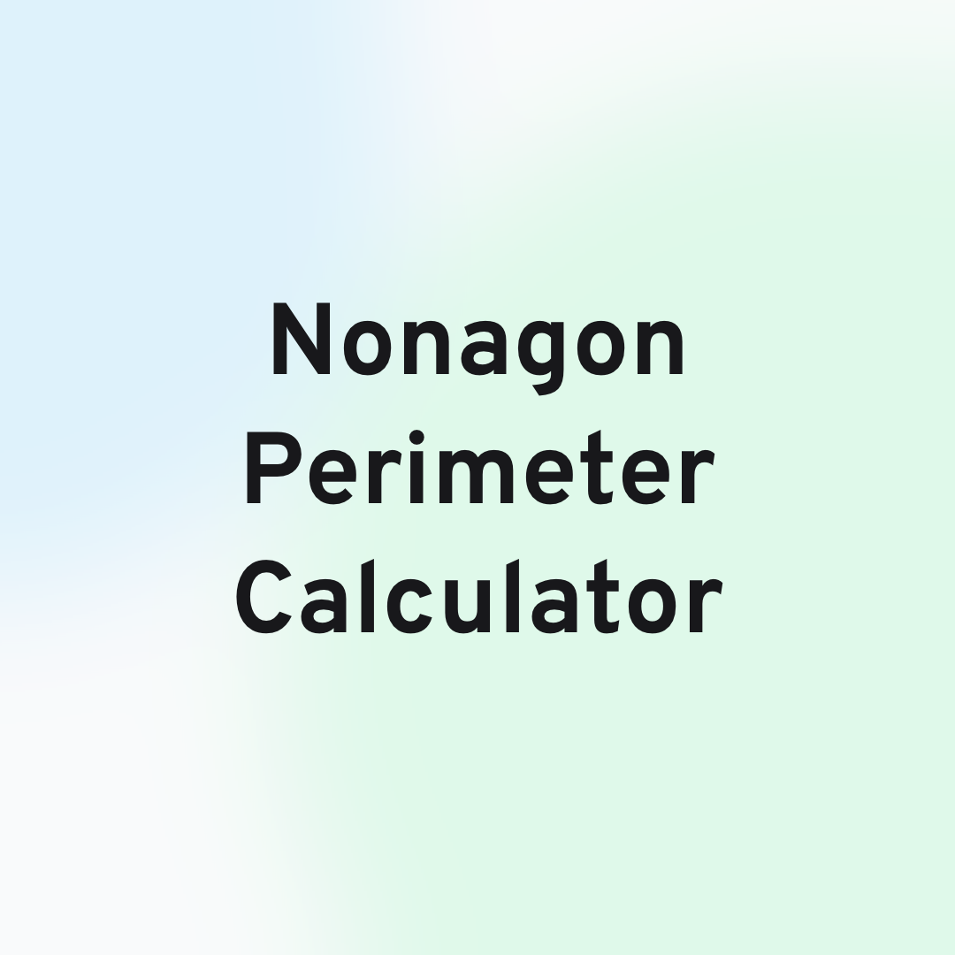 Nonagon Perimeter Calculator Card Image
