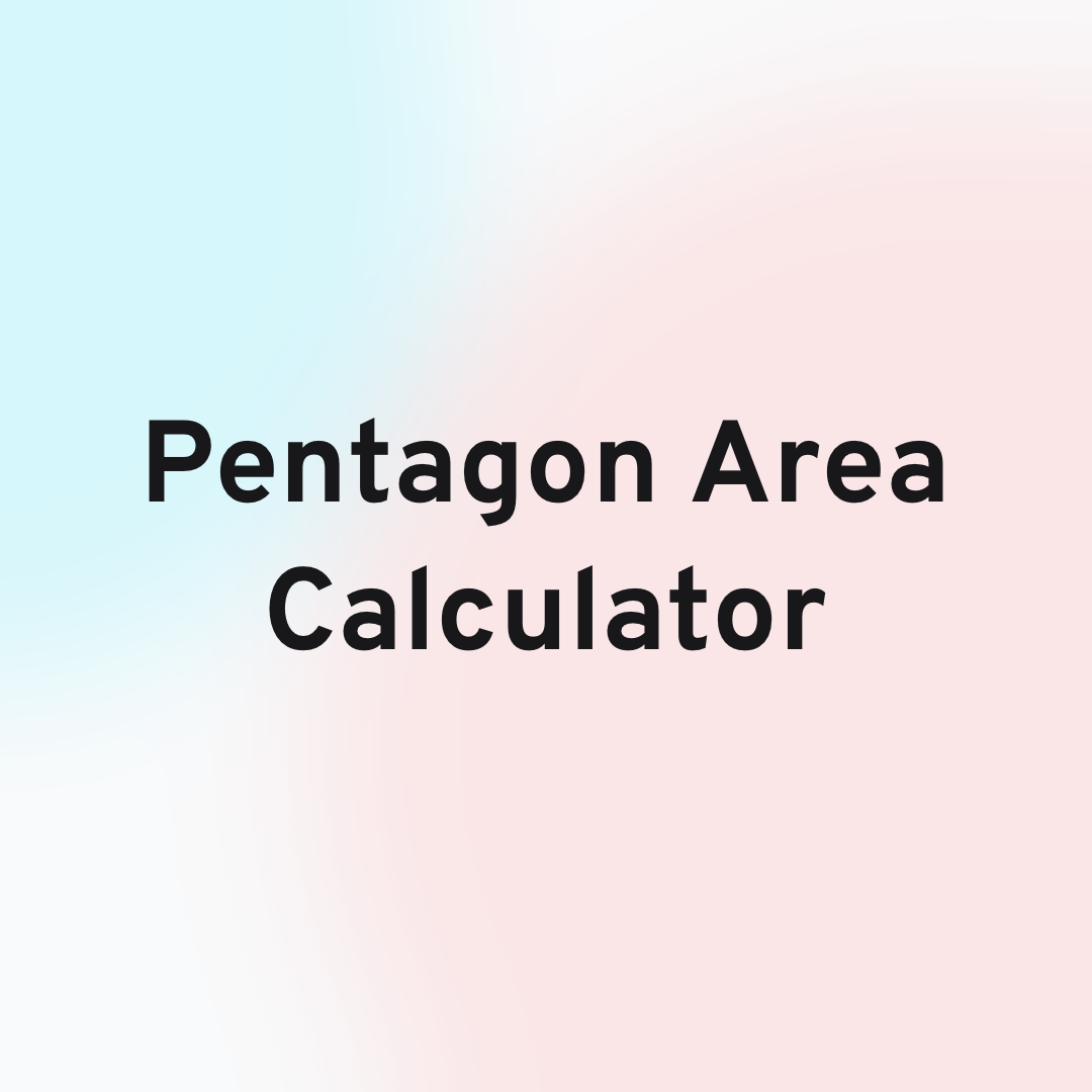 Pentagon Area Calculator Card Image