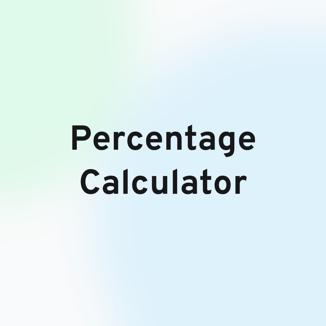 Percentage Calculator Card Image