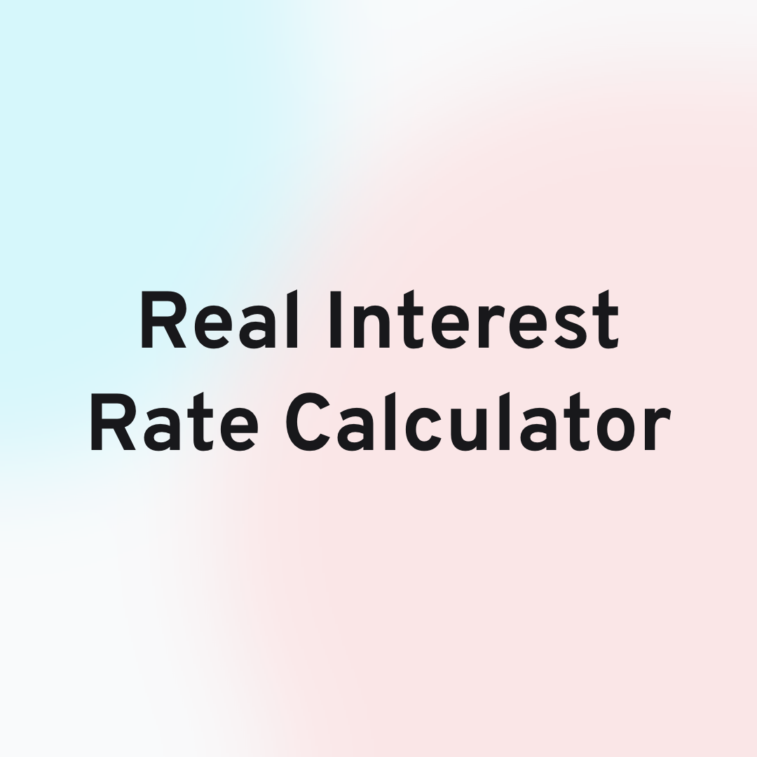 Real Interest Rate Calculator Header Image