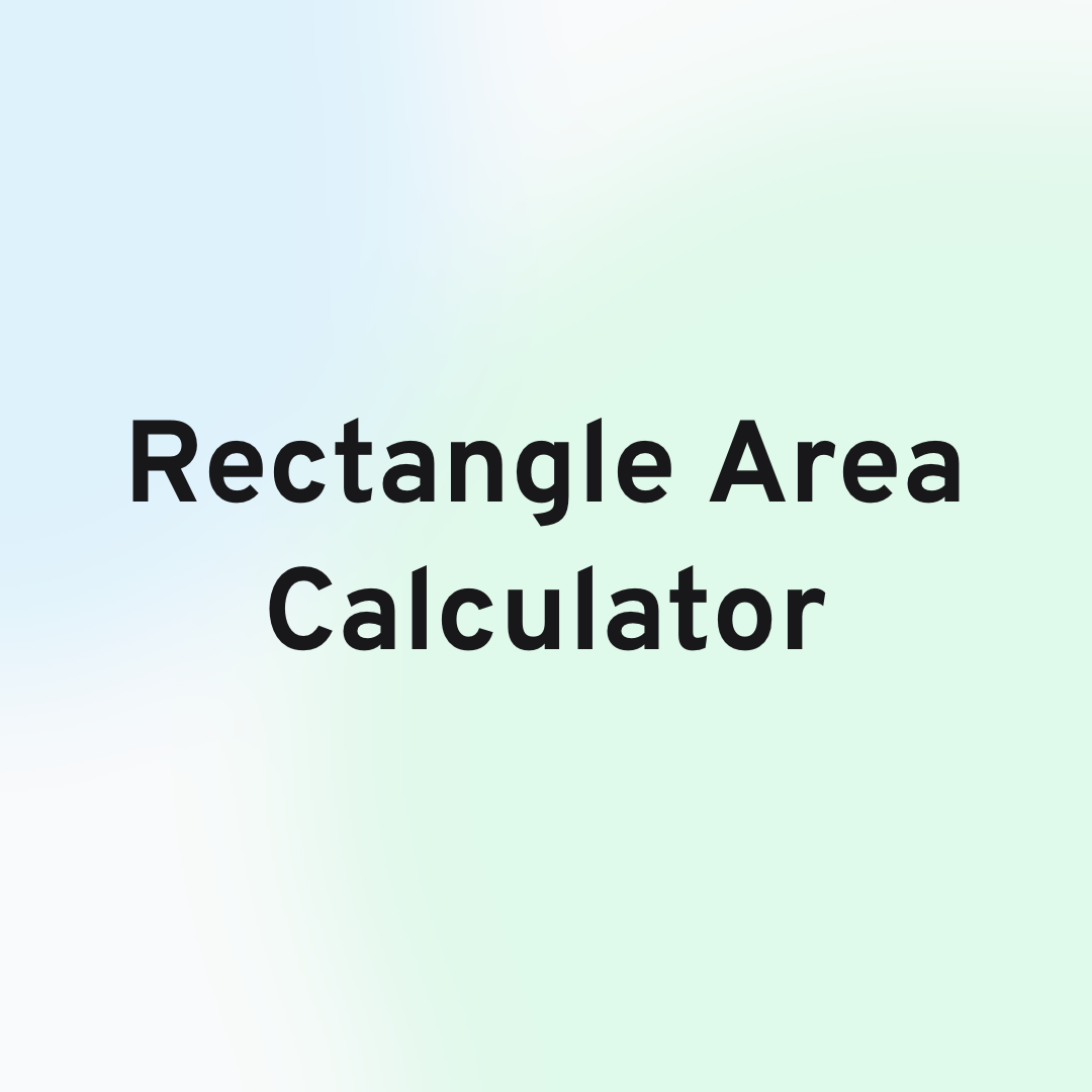 Rectangle Area Calculator Header Image