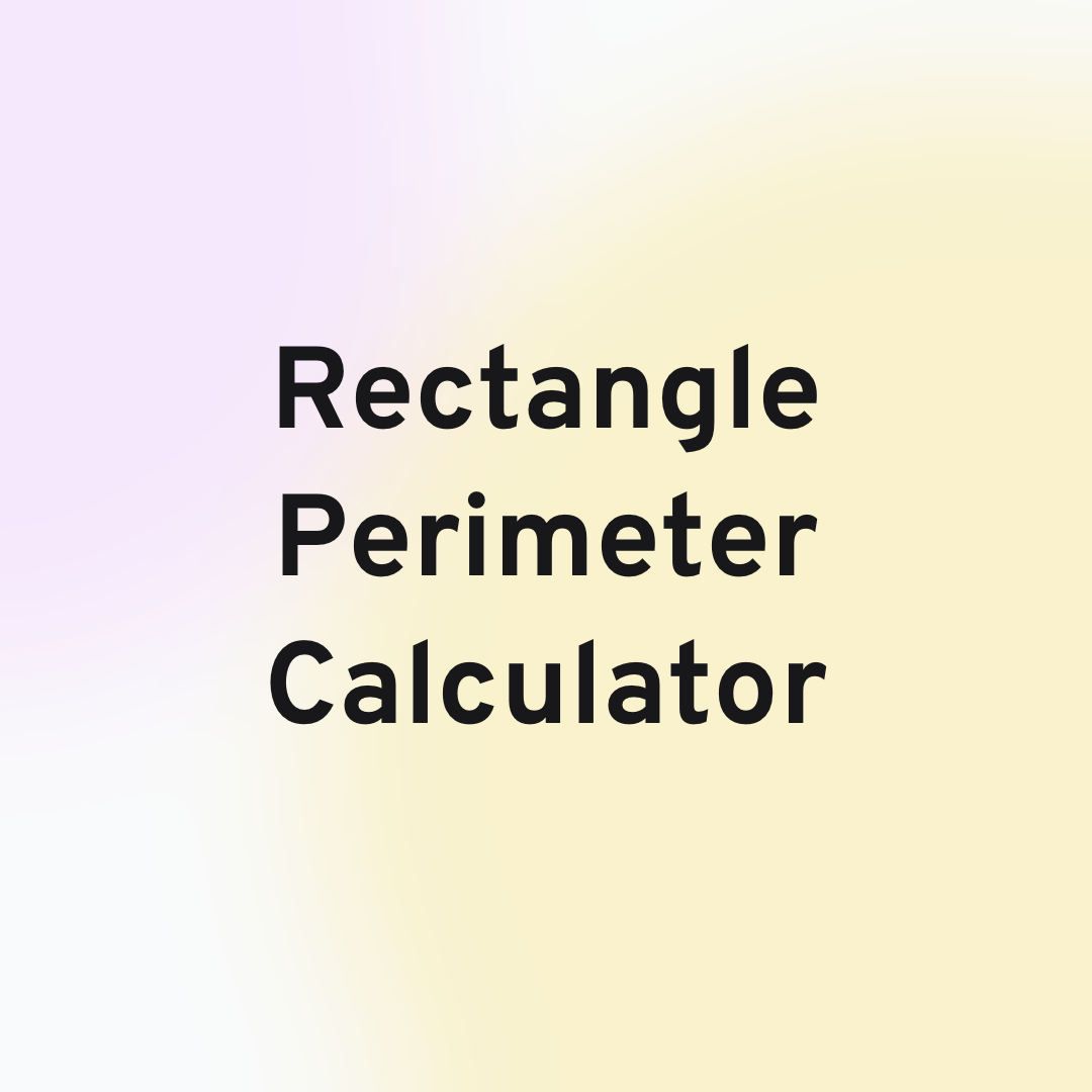 Rectangle Perimeter Calculator Header Image
