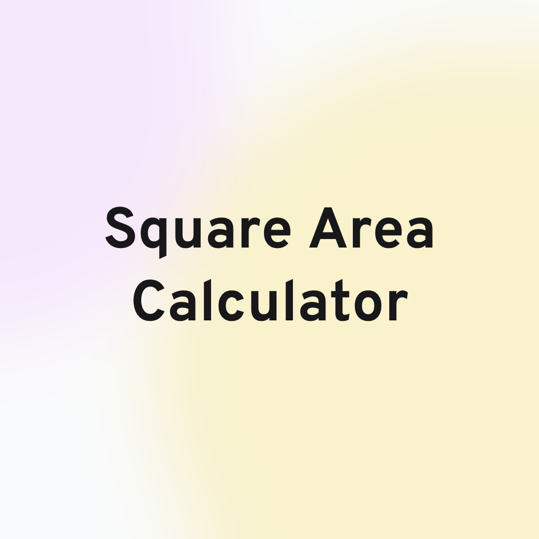 Square Area Calculator Header Image
