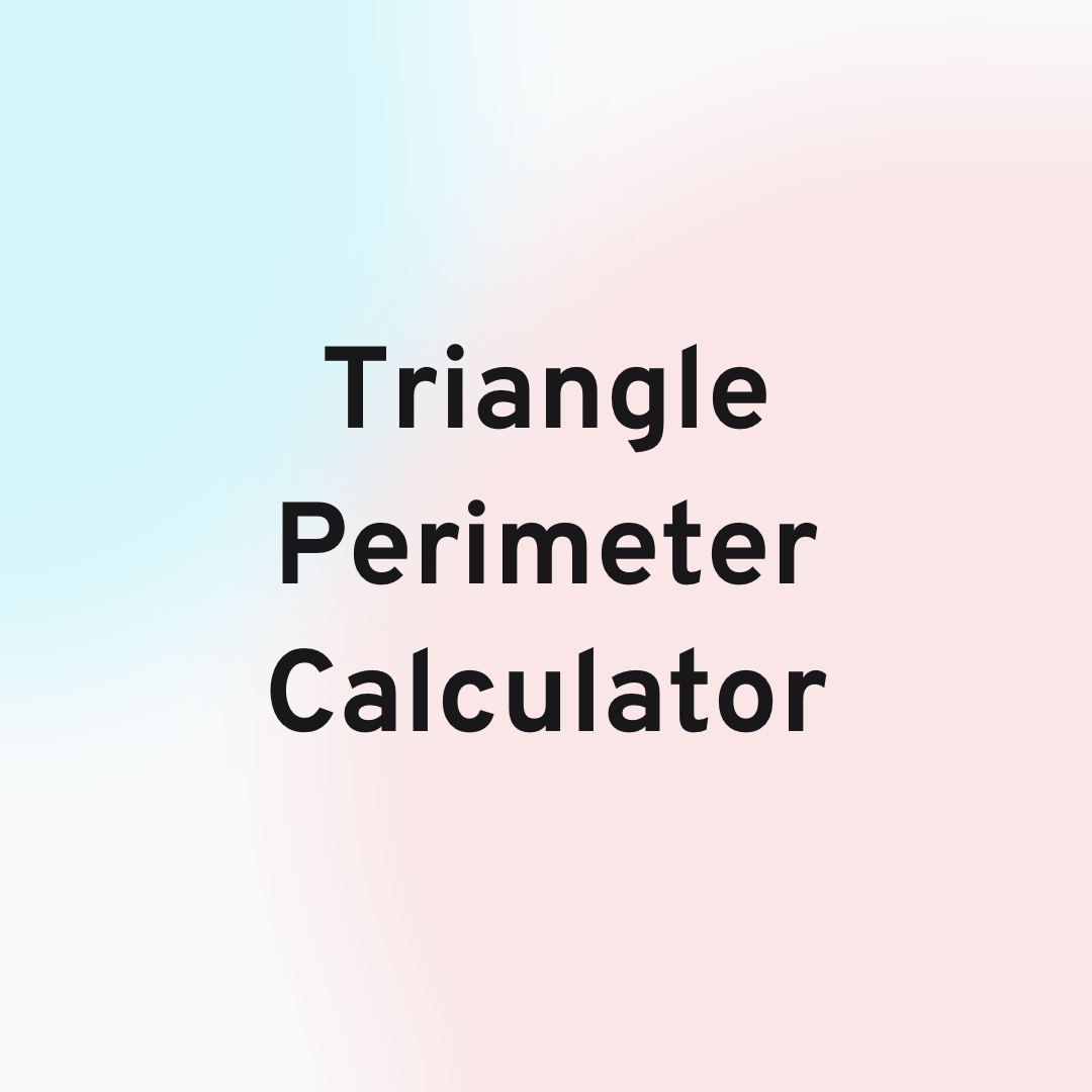 Triangle Perimeter Calculator Card Image