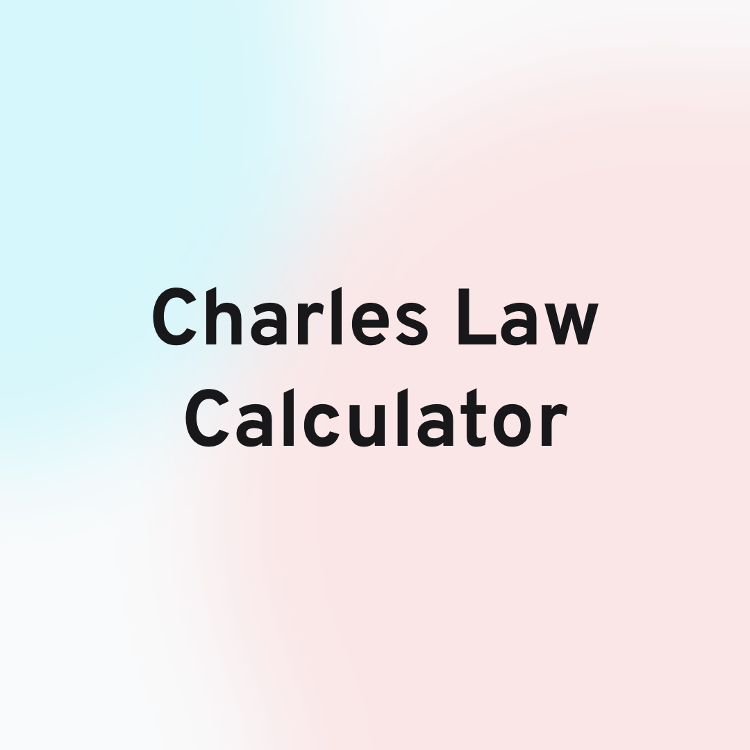 Charles Law Calculator Header Image