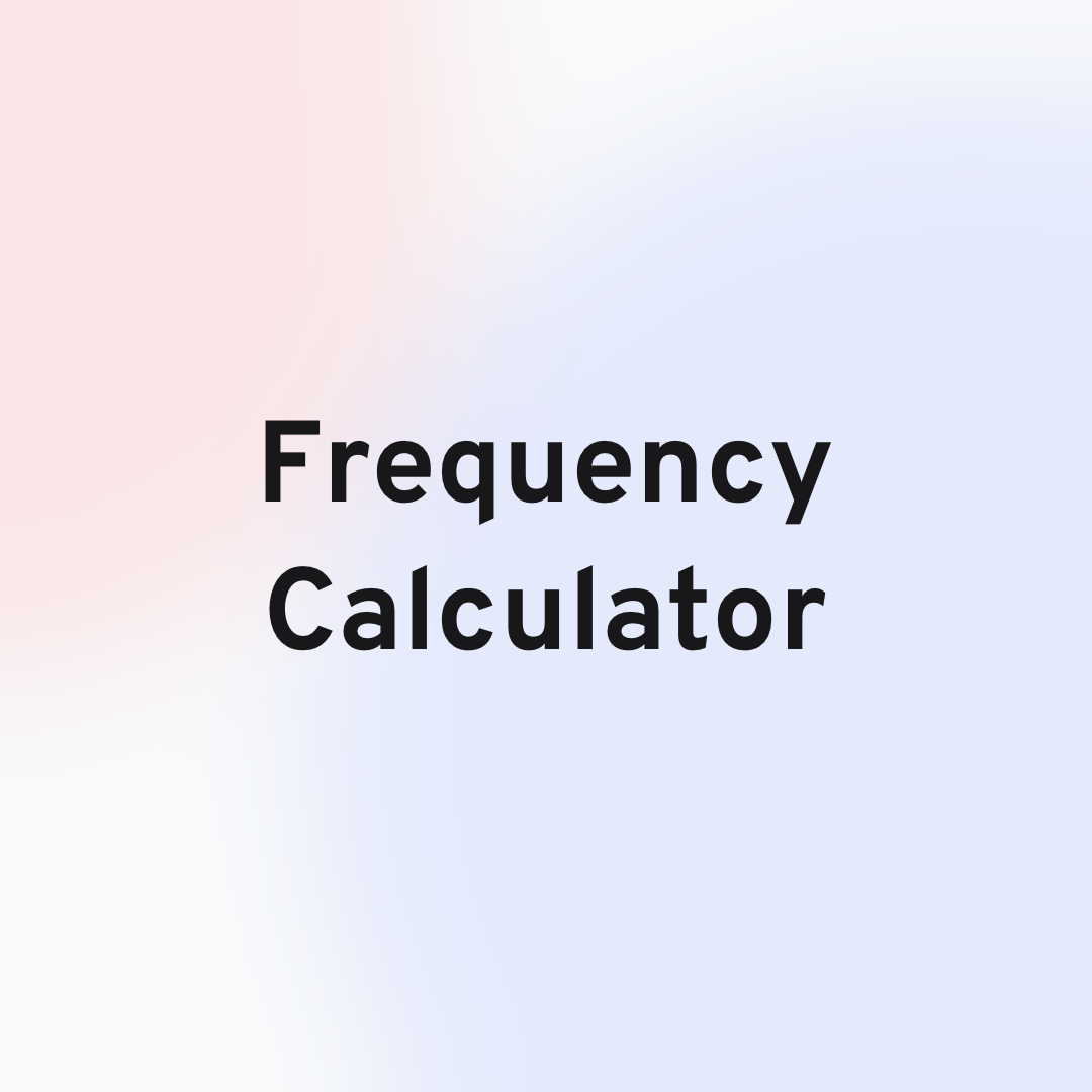 Frequency Calculator Card Image