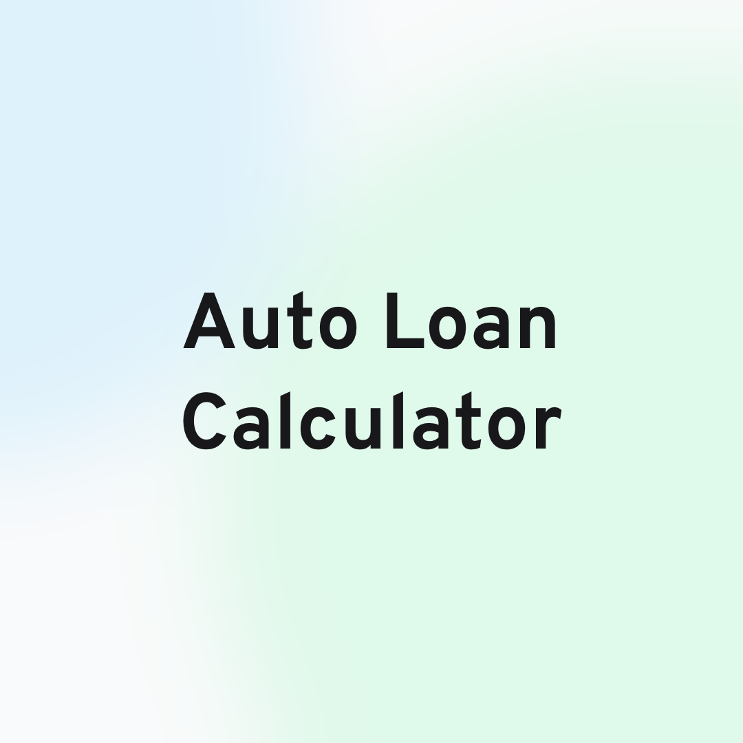 Auto Loan Calculator Card Image