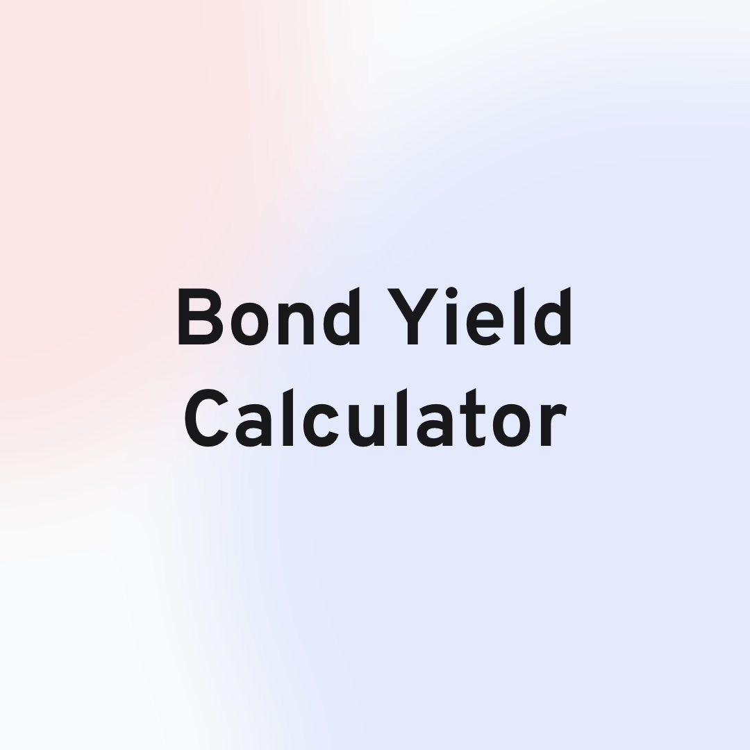Bond Yield Calculator Header Image