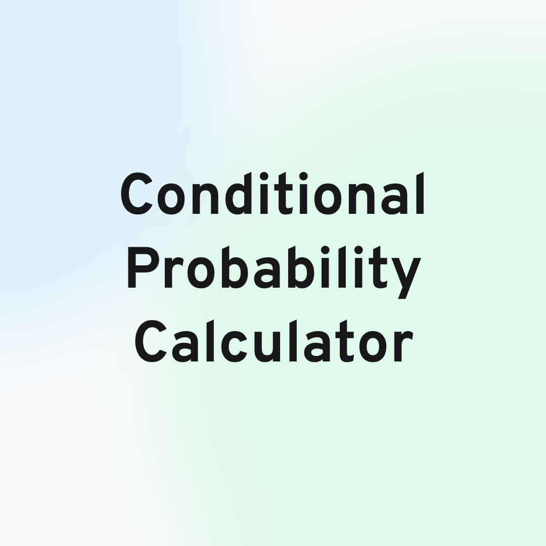 Conditional Probability Calculator Header Image