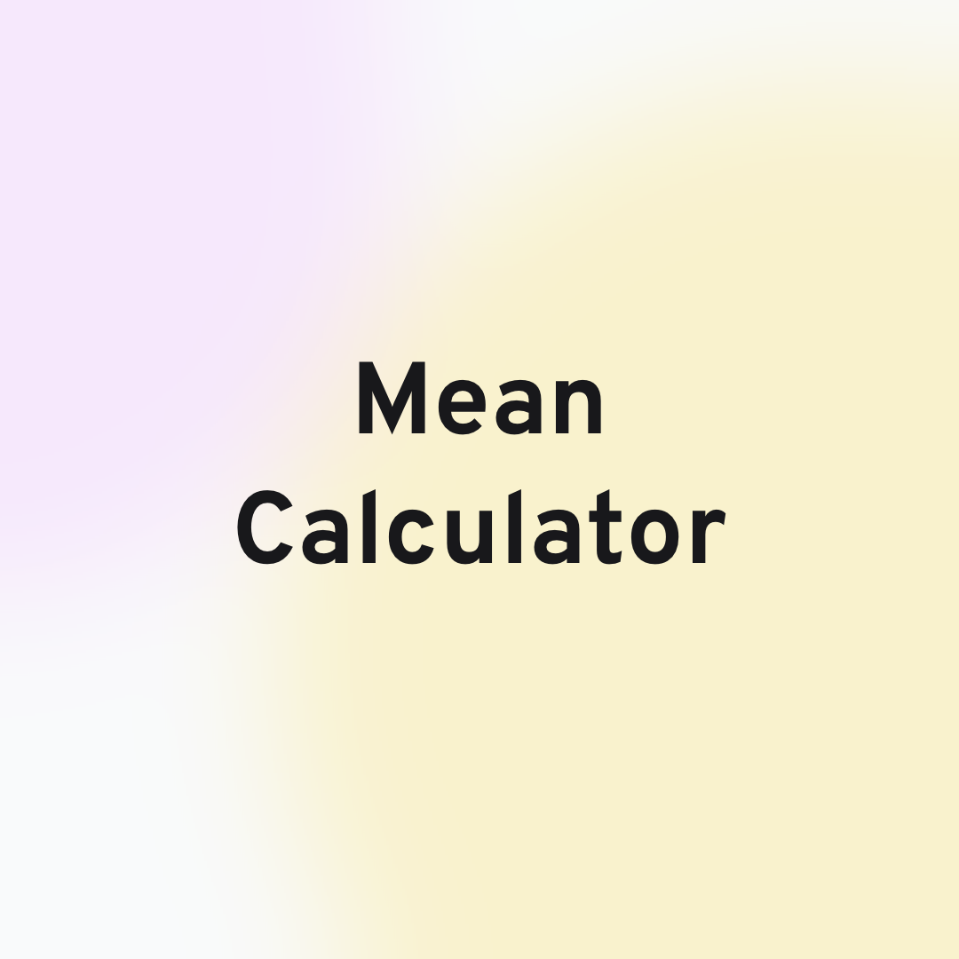 Mean Calculator Card Image